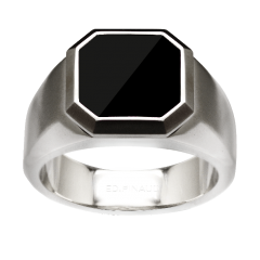 Ring Octogone Noir 054